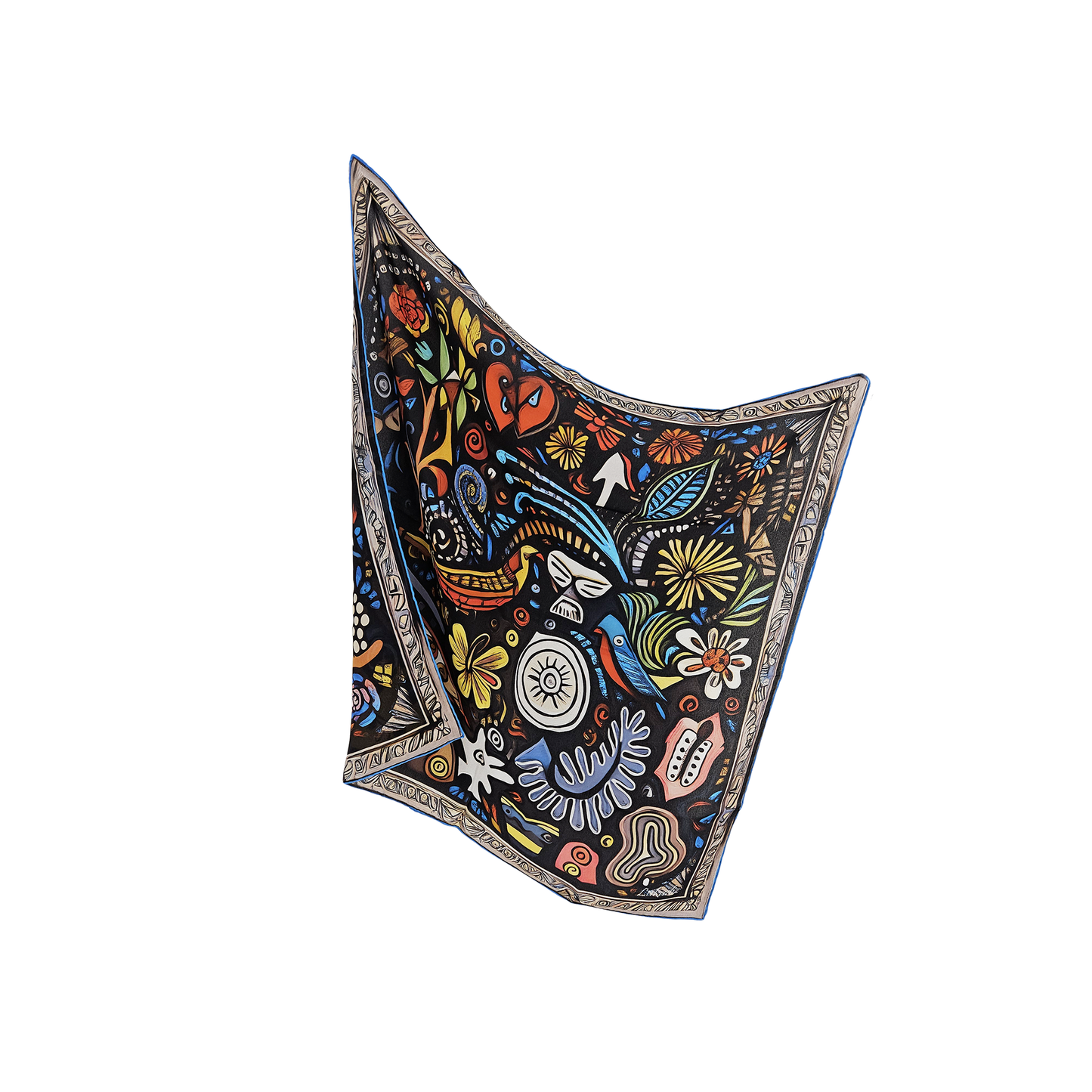SHEEN LOOP - 65x65 cm silk scarf