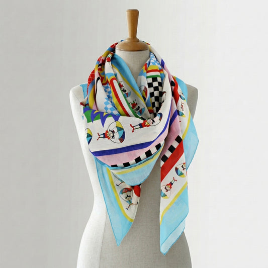 ORELIA - 135x135 cm cotton pareo/shawl