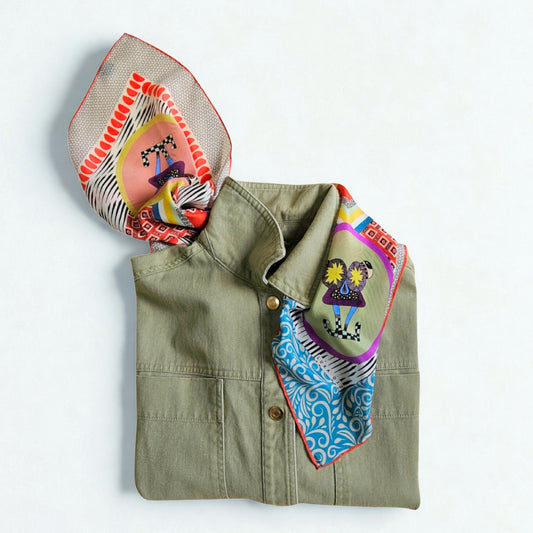 LOOMA   -   65x65 cm silk scarf