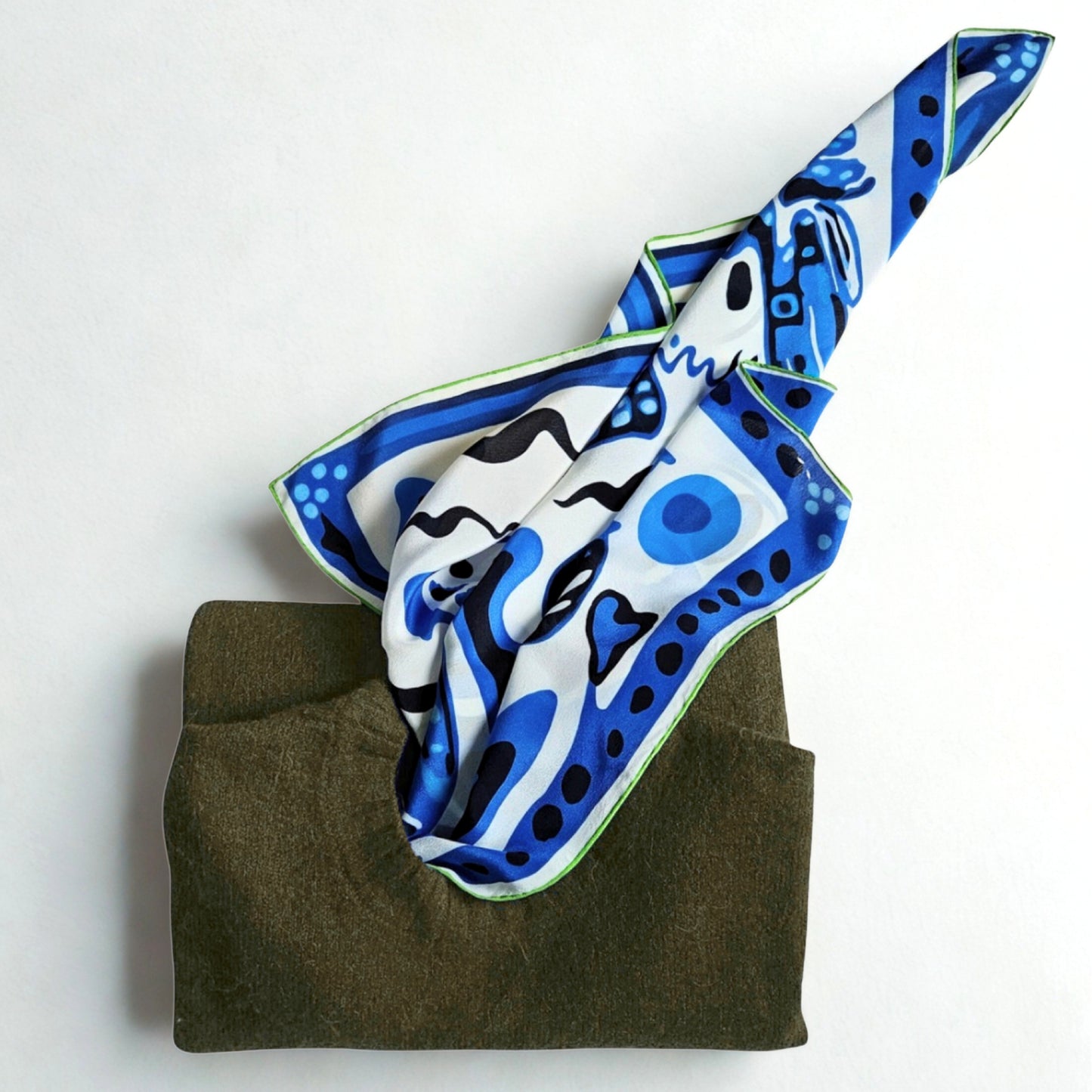 BREEZY COTTON - 65x65 cm silk scarf