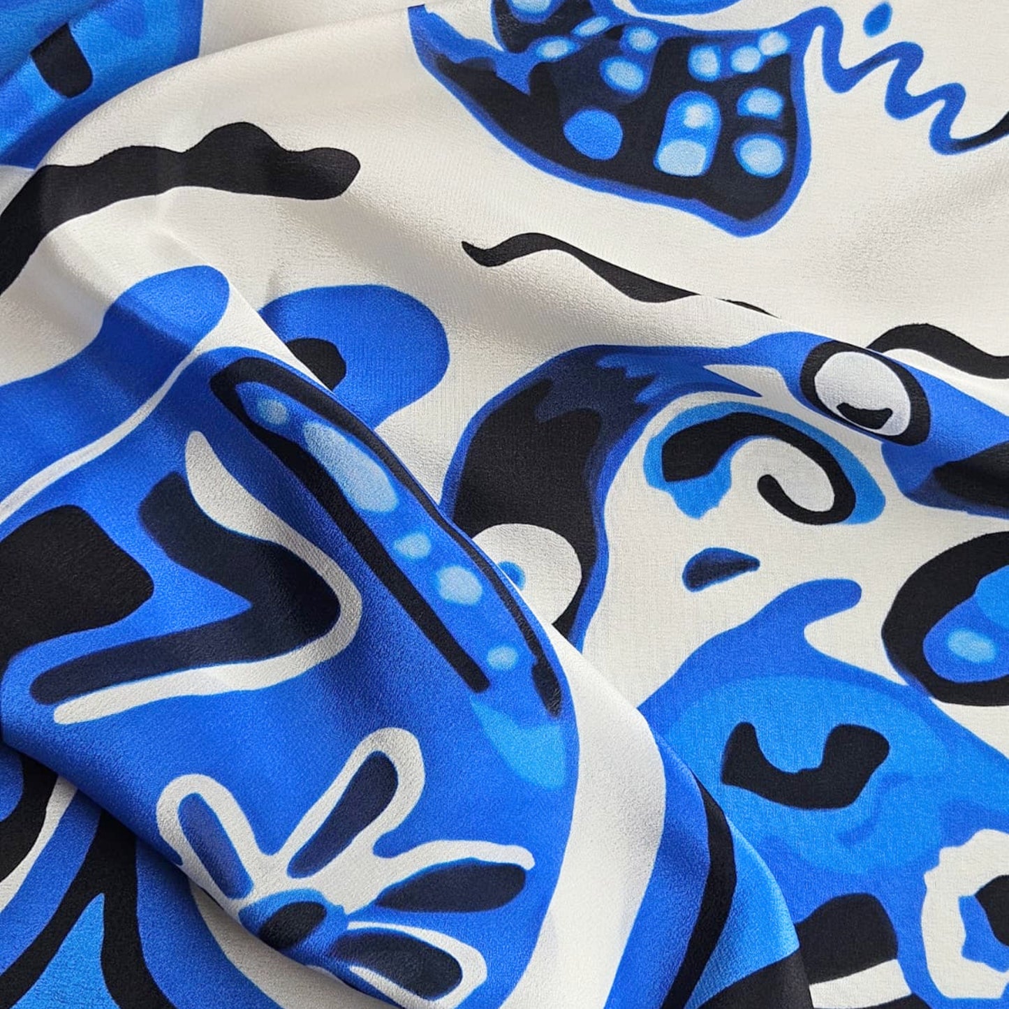 BREEZY COTTON - 65x65 cm silk scarf