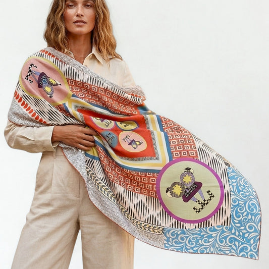 LOOMA   -   135x135 cm cotton pareo/shawl