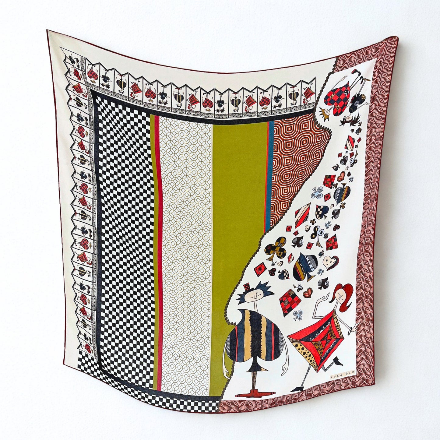 SOFT NEST - 65x65 cm silk scarf