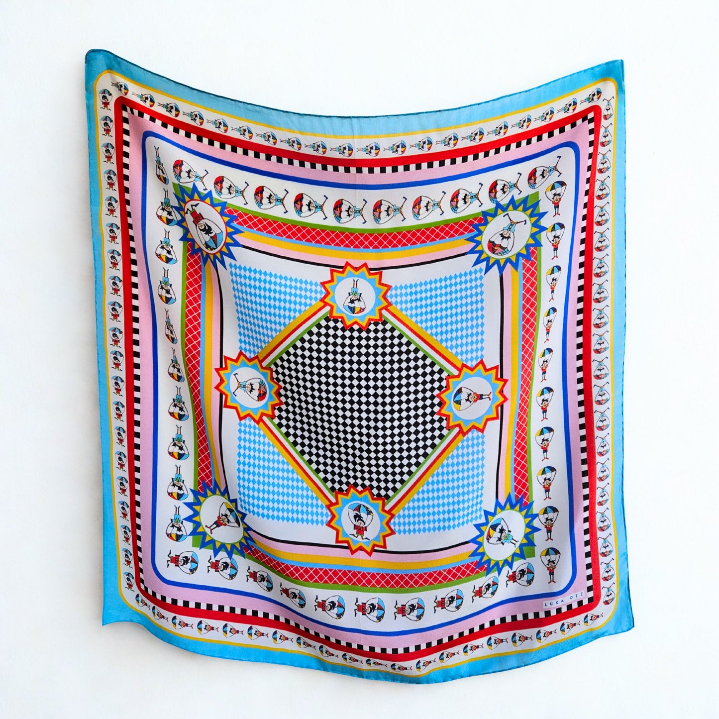 ORELIA - 65x65 cm silk scarf