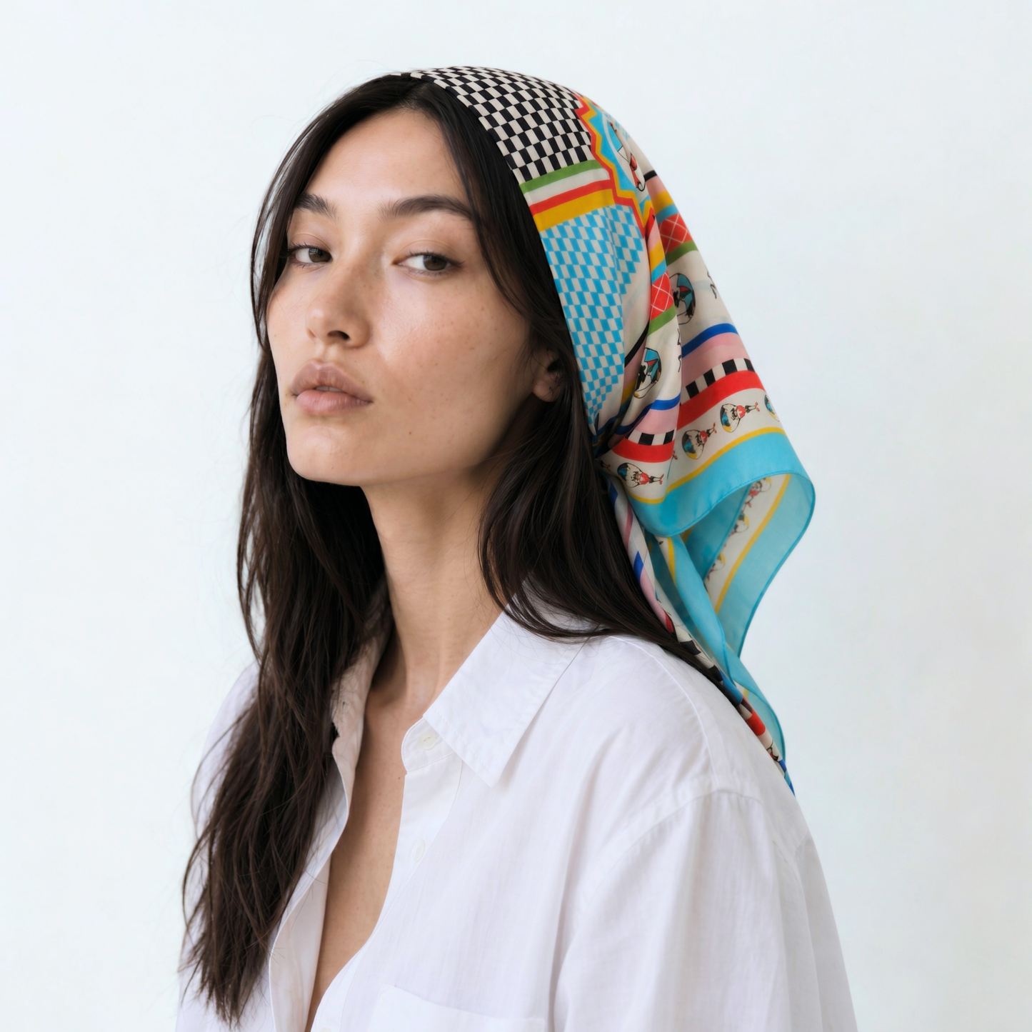 ORELIA - 65x65 cm silk scarf