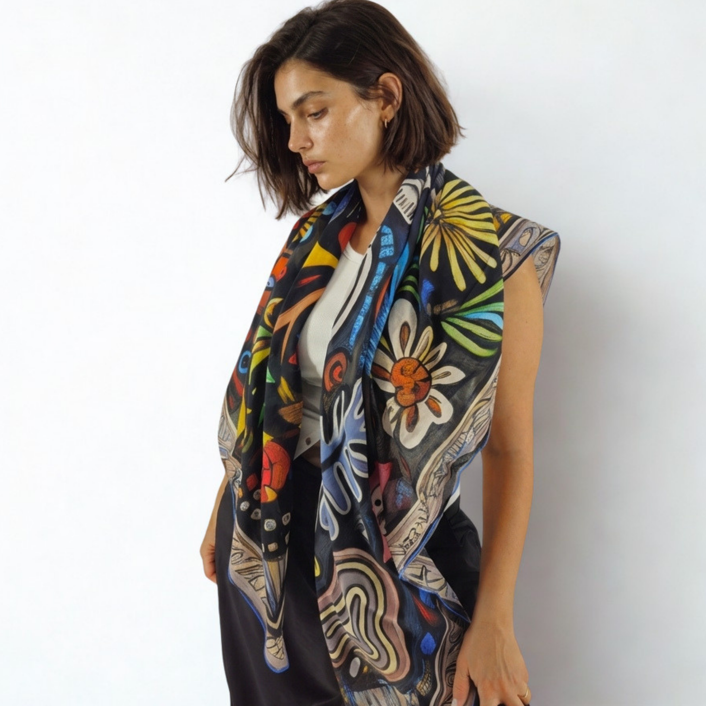 DAILYNEST   -   135x135 cm cotton pareo/shawl