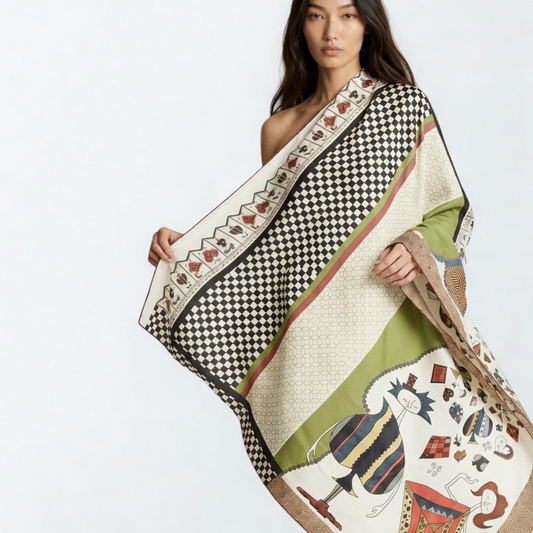 SOFT NEST   -   135x135 cm cotton pareo/shawl