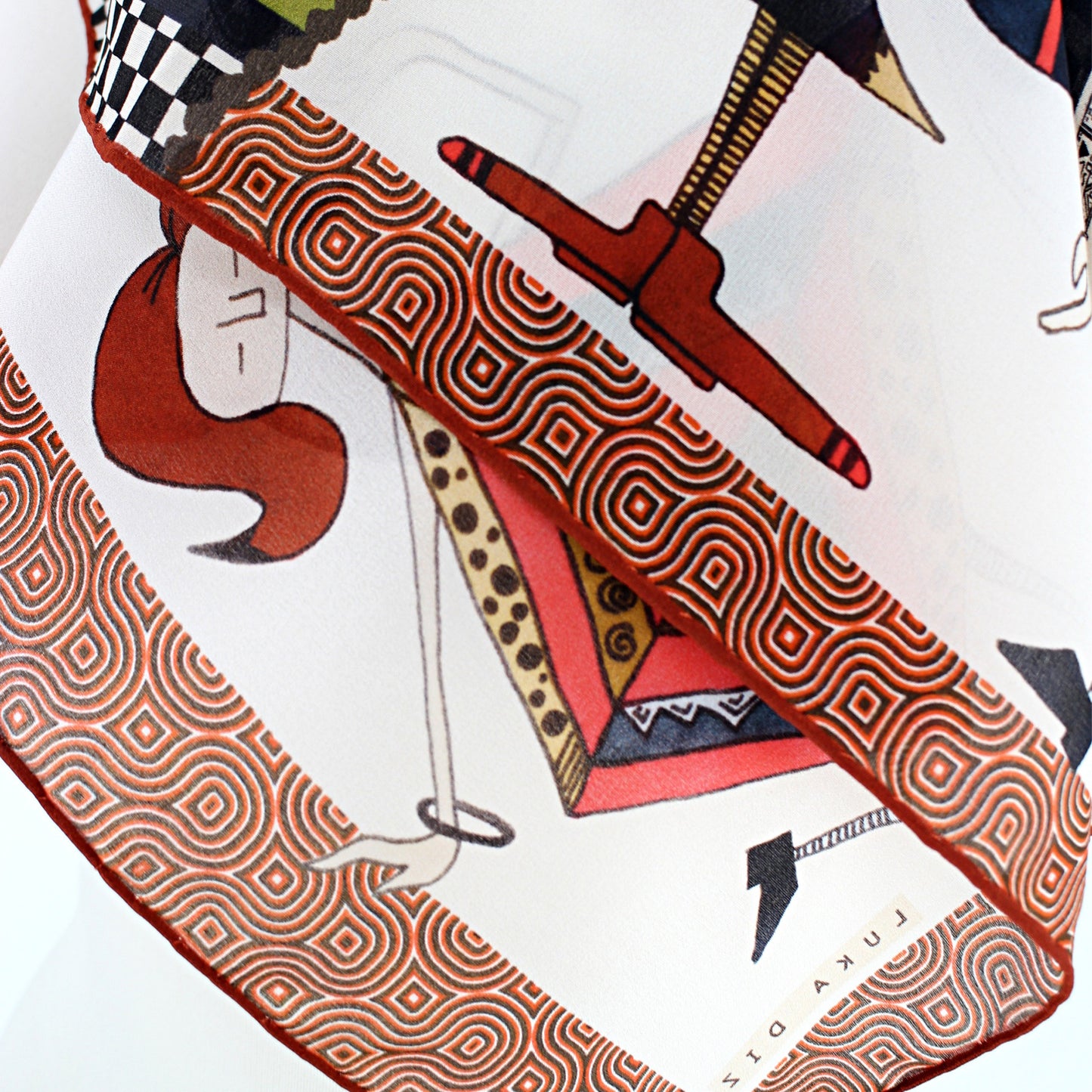 SOFT NEST - 65x65 cm silk scarf