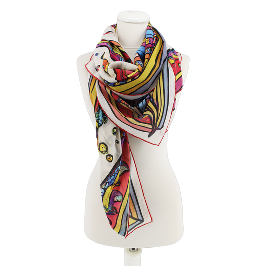 SHORE LUSH   -   135x135 cm cotton pareo/shawl