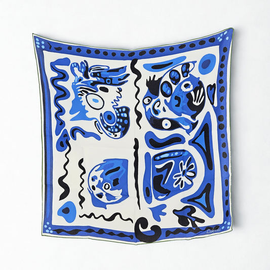 BREEZY COTTON - 65x65 cm silk scarf
