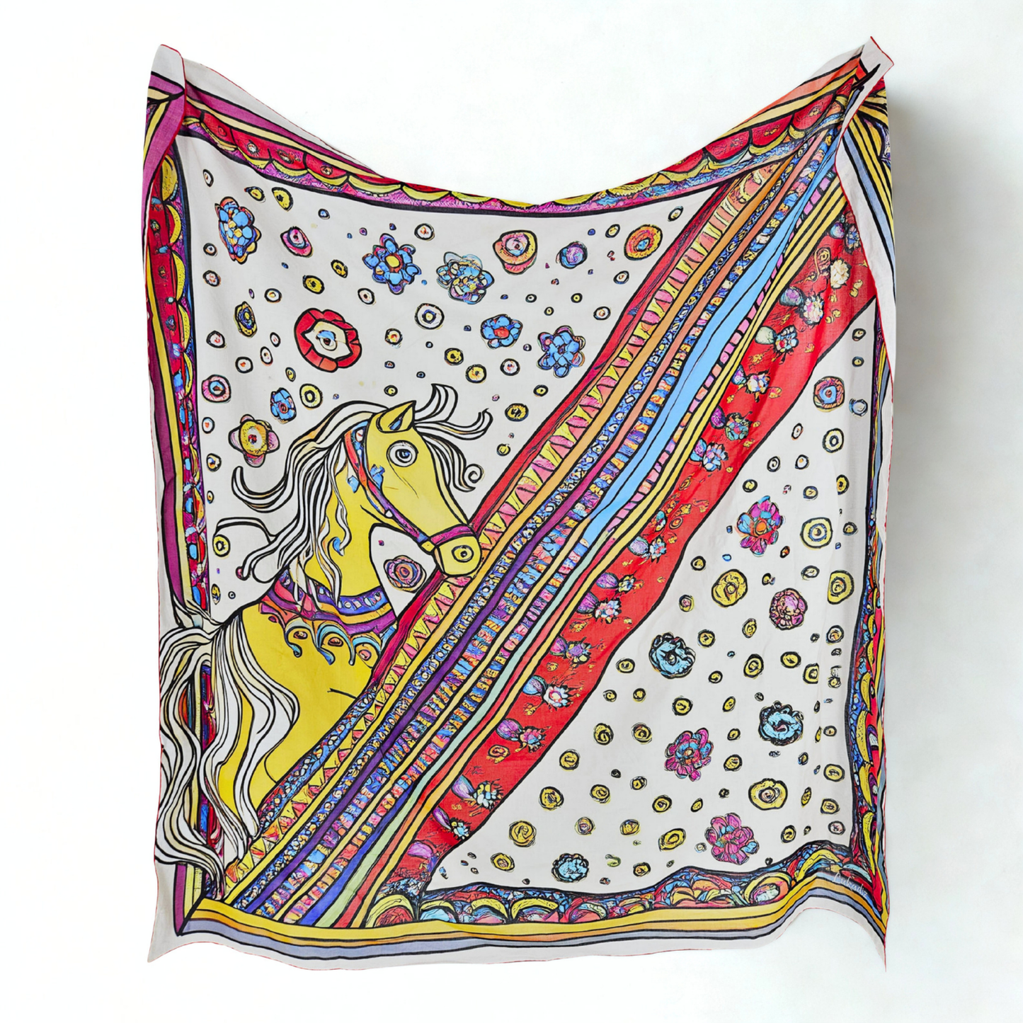 SHORE LUSH   -   135x135 cm cotton pareo/shawl