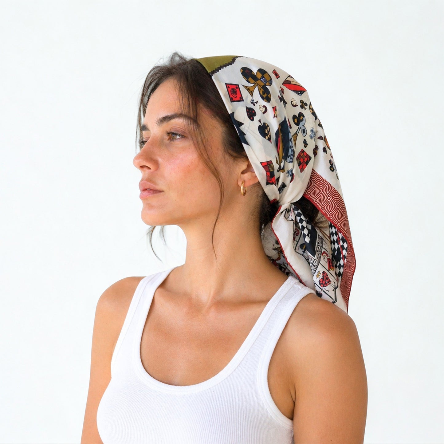 SOFT NEST - 65x65 cm silk scarf